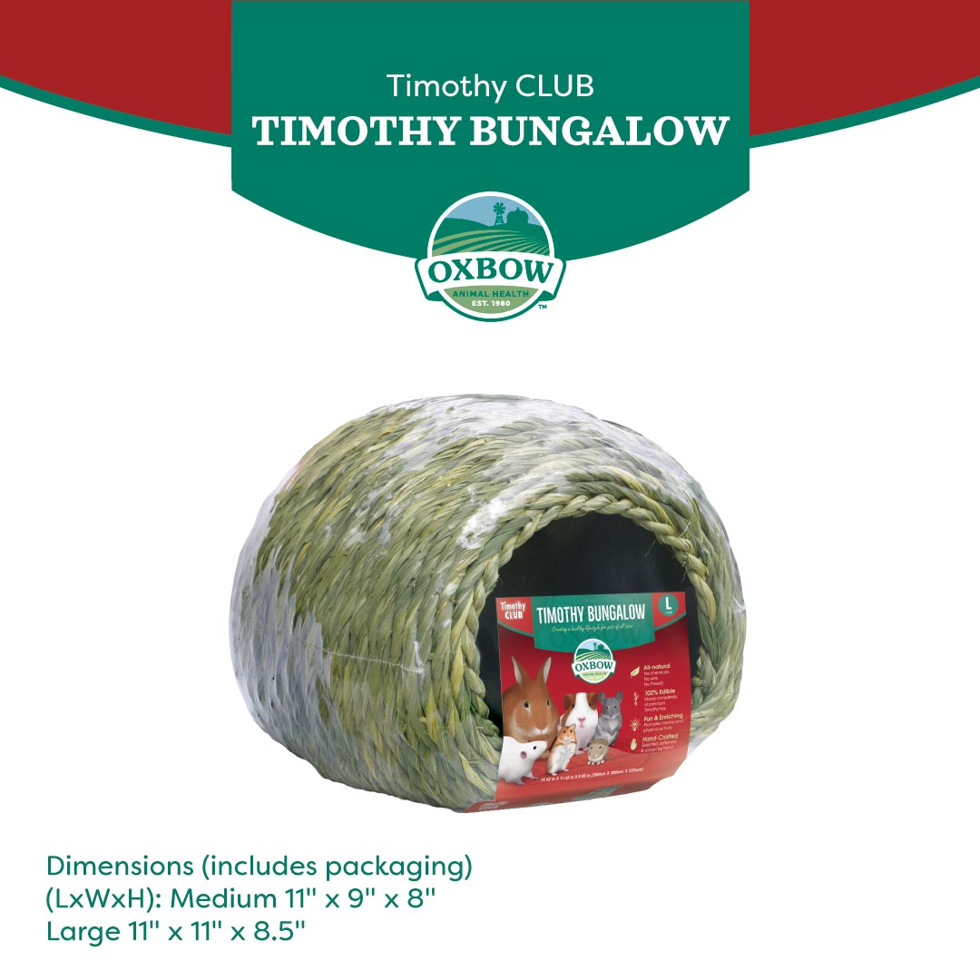 Oxbow Timothy Club Timothy Bungalow for Small Pets - Large