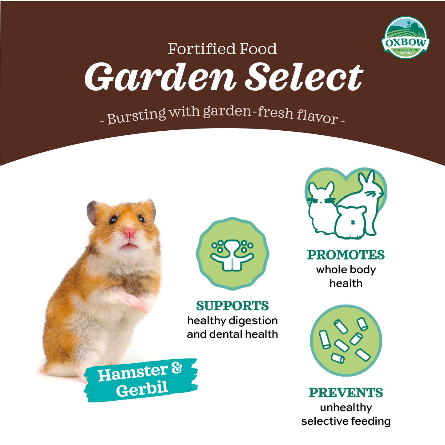 [Up to 25% off] Oxbow Garden Select Hamster & Gerbil Food