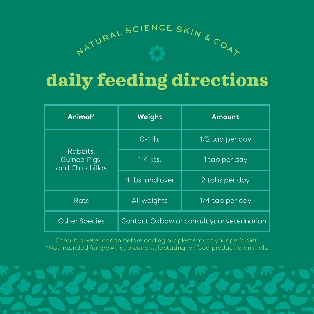 [Any 3 @ $54.90] Oxbow Natural Science Skin & Coat Support for Small Pets