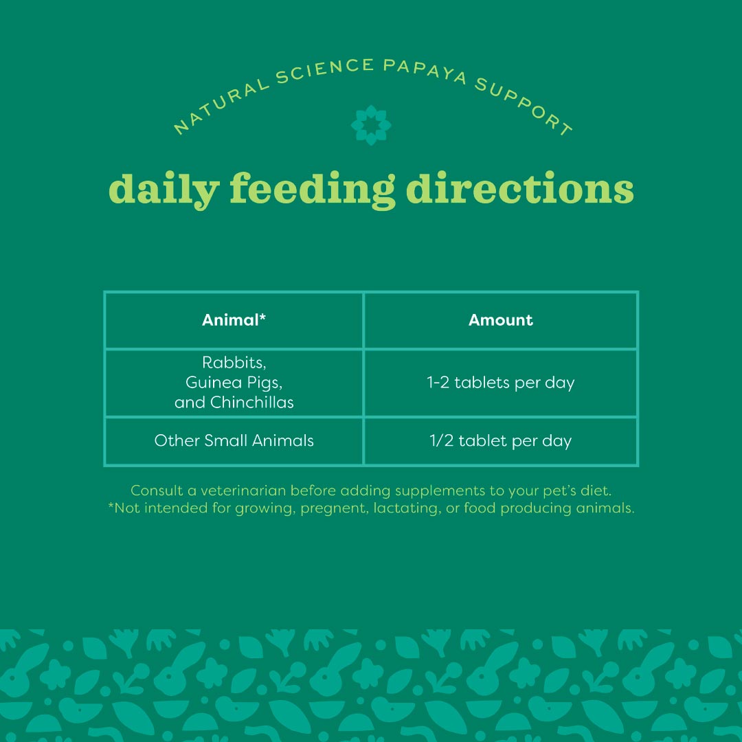 [3 for $54.90] Oxbow Natural Science Papaya Support for Small Pets