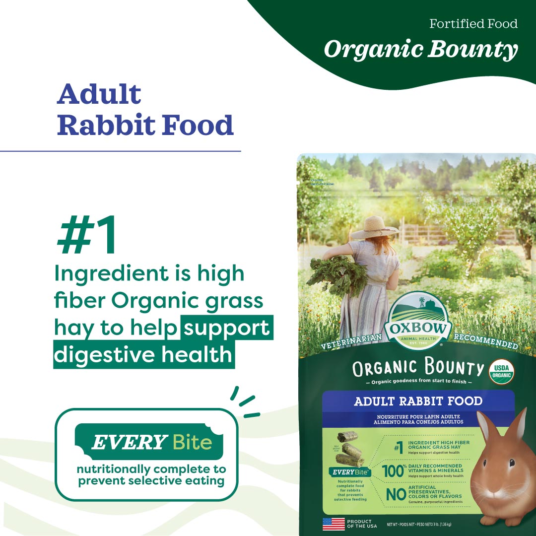 [Up to 25% off] Oxbow Organic Bounty Adult Rabbit Food
