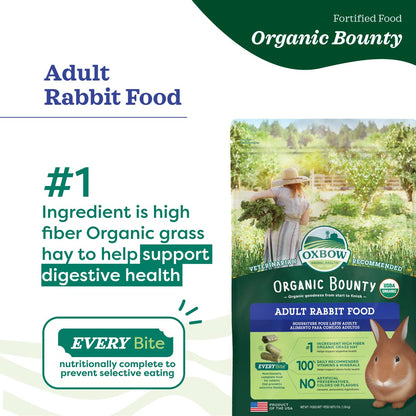[Up to 25% off] Oxbow Organic Bounty Adult Rabbit Food