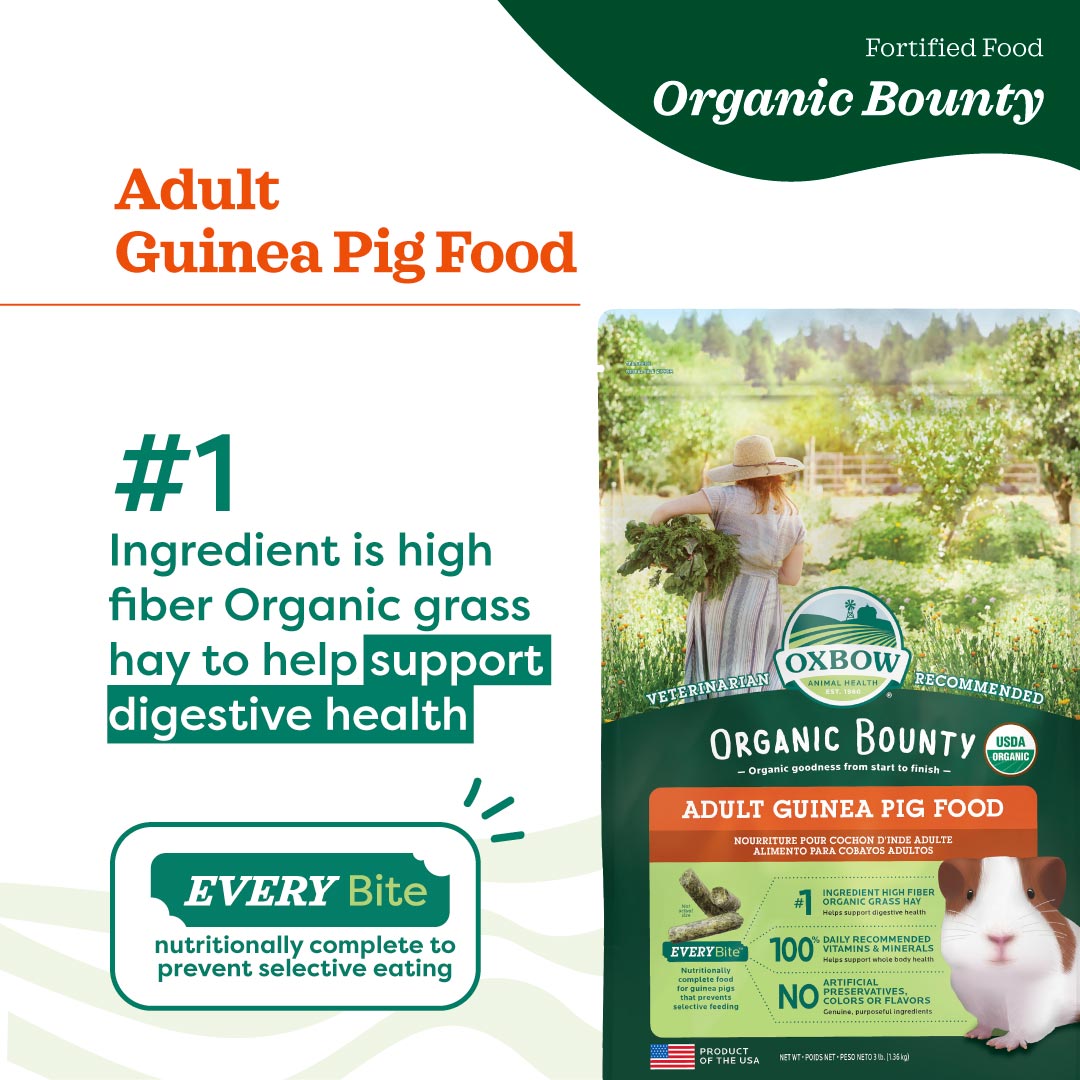 [Up to 25% off] Oxbow Organic Bounty Adult Guinea Pig Food