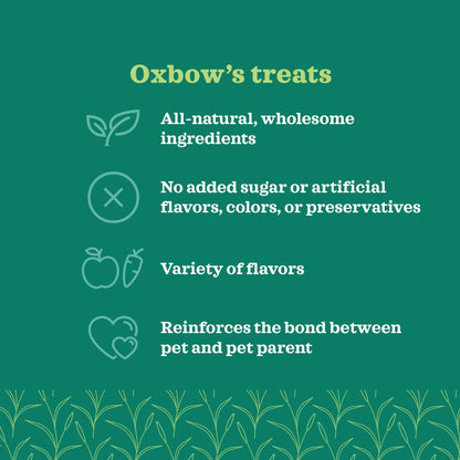 Oxbow Simple Rewards Baked Treats with Apple & Banana for Small Pets