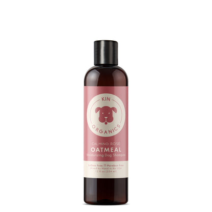kin+kind Oatmeal Itchy Dog Shampoo Calming Rose 12oz