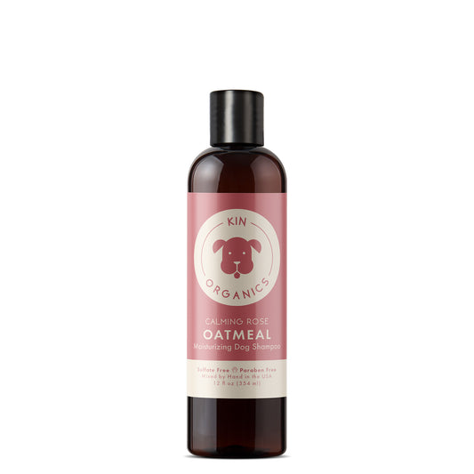 kin+kind Oatmeal Itchy Dog Shampoo Calming Rose 12oz