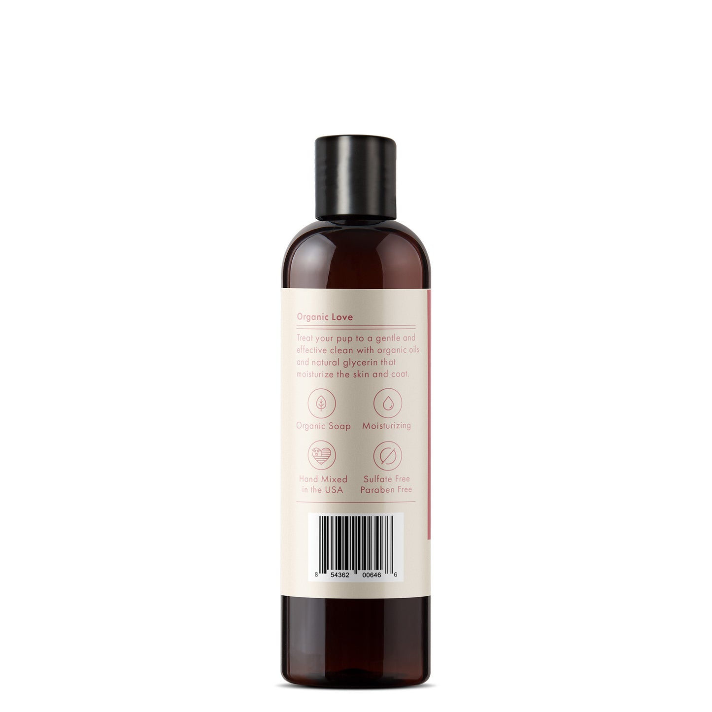 kin+kind Oatmeal Itchy Dog Shampoo Calming Rose 12oz