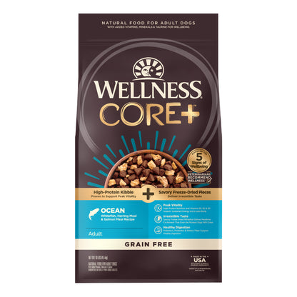 Wellness CORE+ RawRev Ocean Grain Free Adult Dry Dog Food with Freeze Dried Whitefish