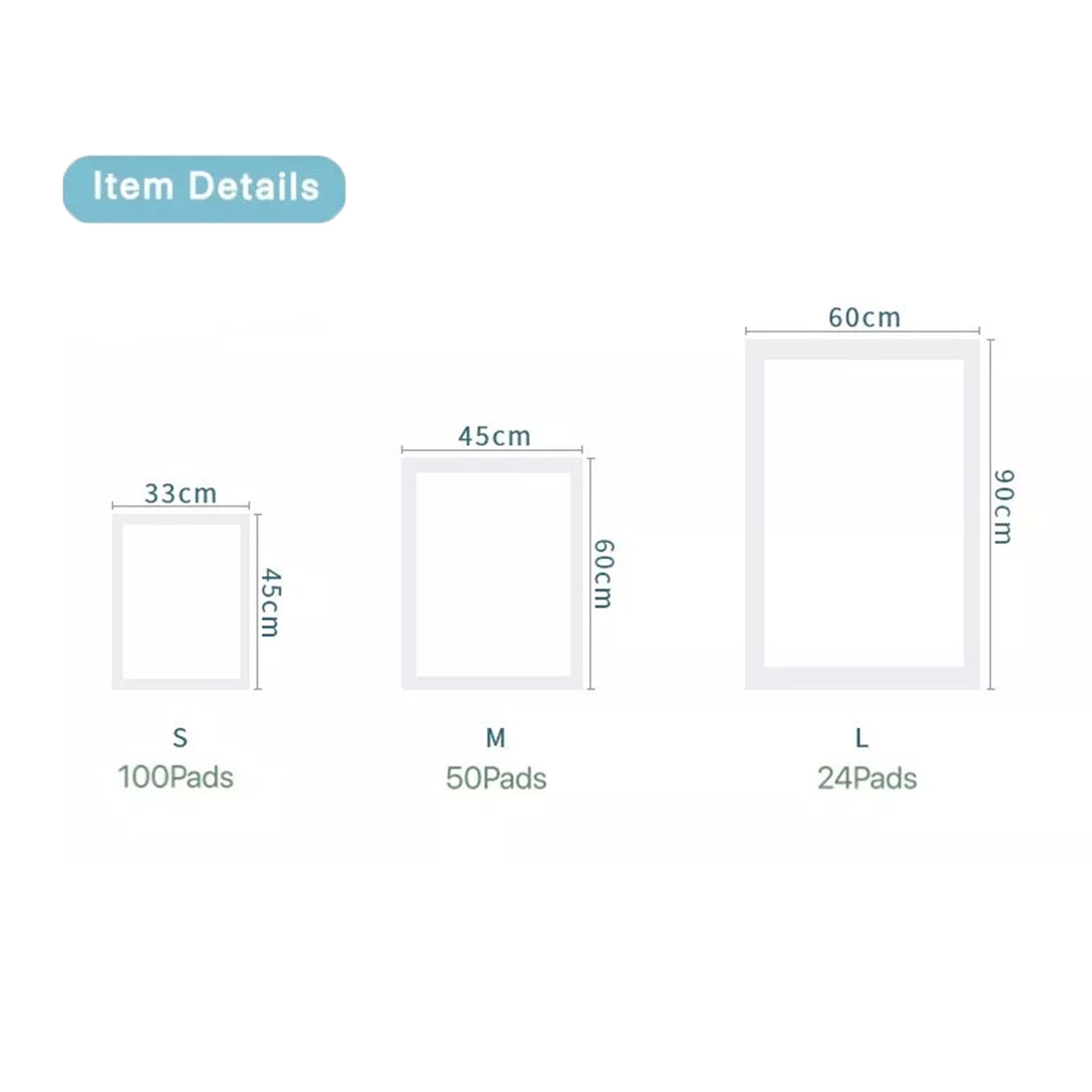 Cocoyo Pee Pads Medium 60×45cm (50pcs) – Leak-Proof, Anti-Bacterial & Highly Absorbent