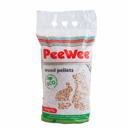 PeeWee Eco Wood Pellet Cat Litter 3kg Natural Pine