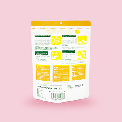 Momi Freeze-Dried Papaya Treat | Natural Fruit Snack for Small Pets