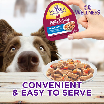 Wellness Petite Entrees Casserole Tender Chicken with Green Beans & Carrots Grain Free Dog Food 85g
