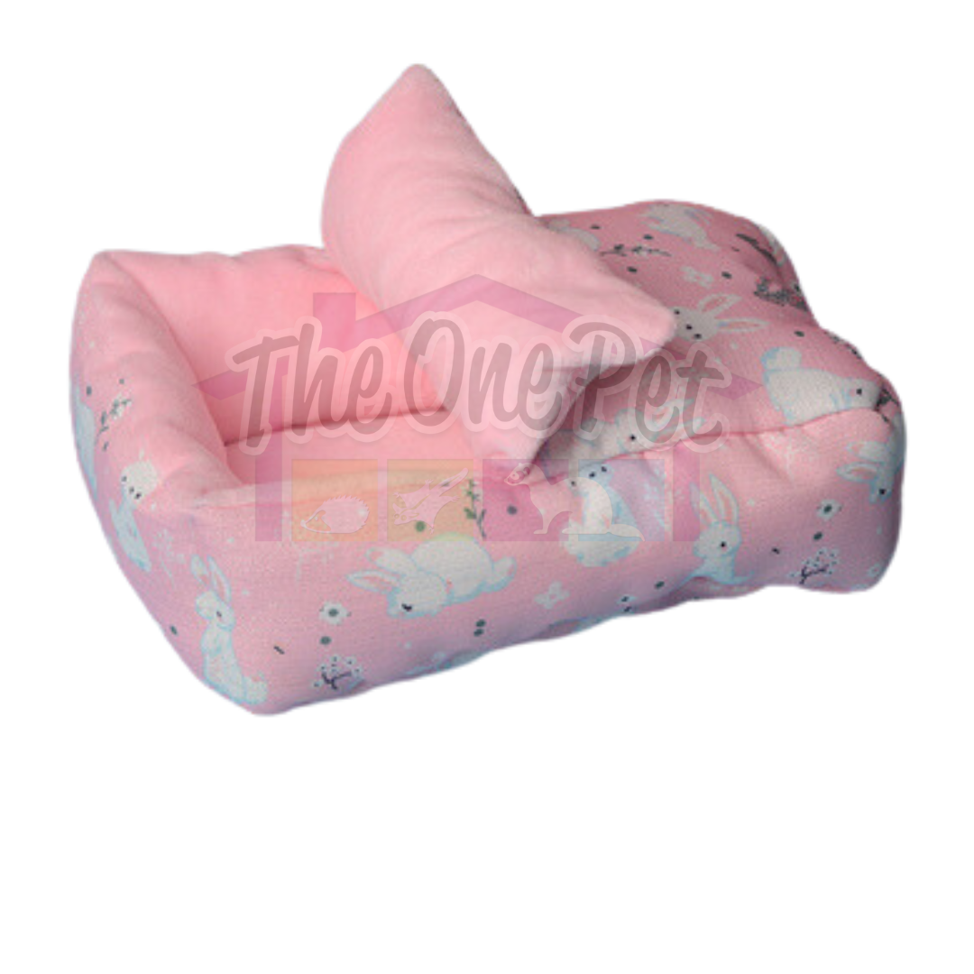 Munchies Hanging Metal Frame Bed with Cushion – Cosy Nest for Small Pets