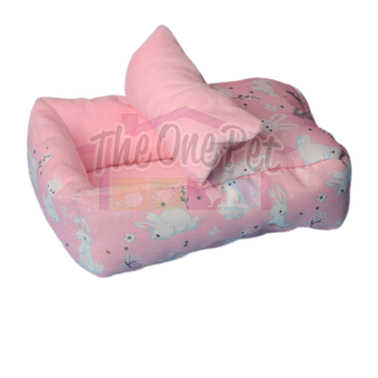 Munchies Hanging Metal Frame Bed with Cushion – Cosy Nest for Small Pets