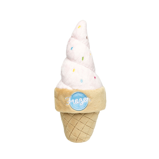 FuzzYard Soft Serve Ice Cream Plush Dog Toy with Squeaker