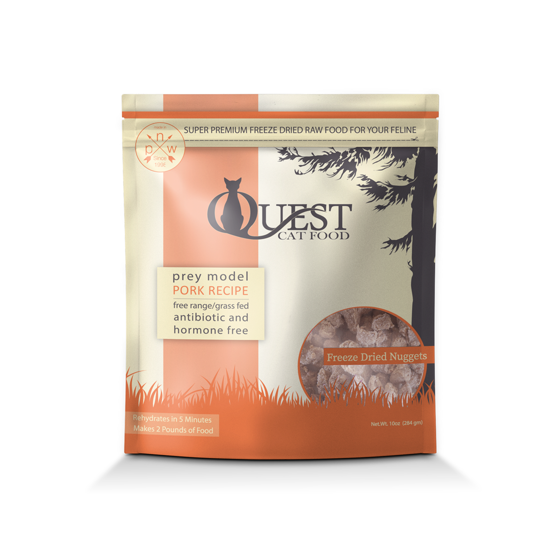 Quest Prey Model Grain Free Freeze Dried Raw Cat Food 10oz | 3 Recipes