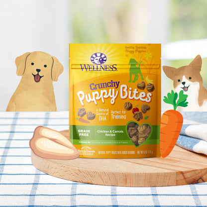 Wellness Puppy Bites Grain Free Dog Treats - Crunchy Chicken 6oz