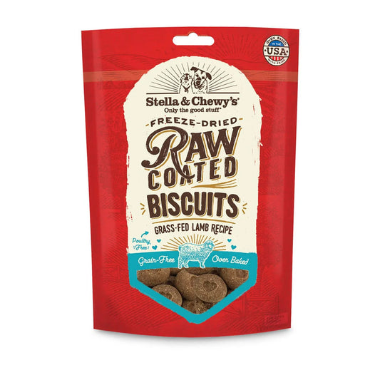 Stella & Chewy’s Grass Fed Lamb Raw Coated Biscuits for Dogs 9oz