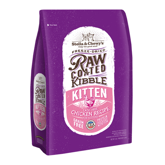 Stella and Chewy’s Raw Coated Kibble Kitten Cage Free Chicken Recipe 5LB