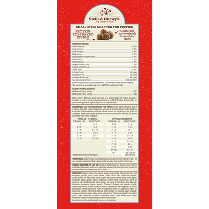 Stella & Chewy’s Raw Coated Kibble with Wholesome Grains Chicken, Pumpkin & Quinoa for Puppies 3.5LB