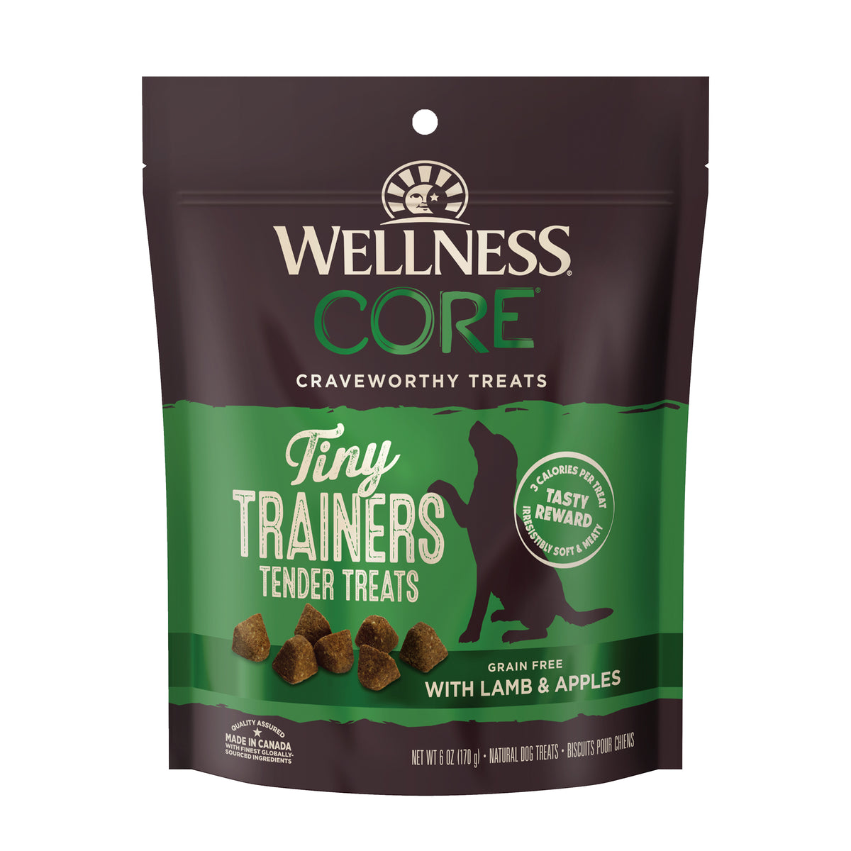 Wellness CORE Tiny Trainers Lamb & Apple Grain Free Dog Treats 6oz