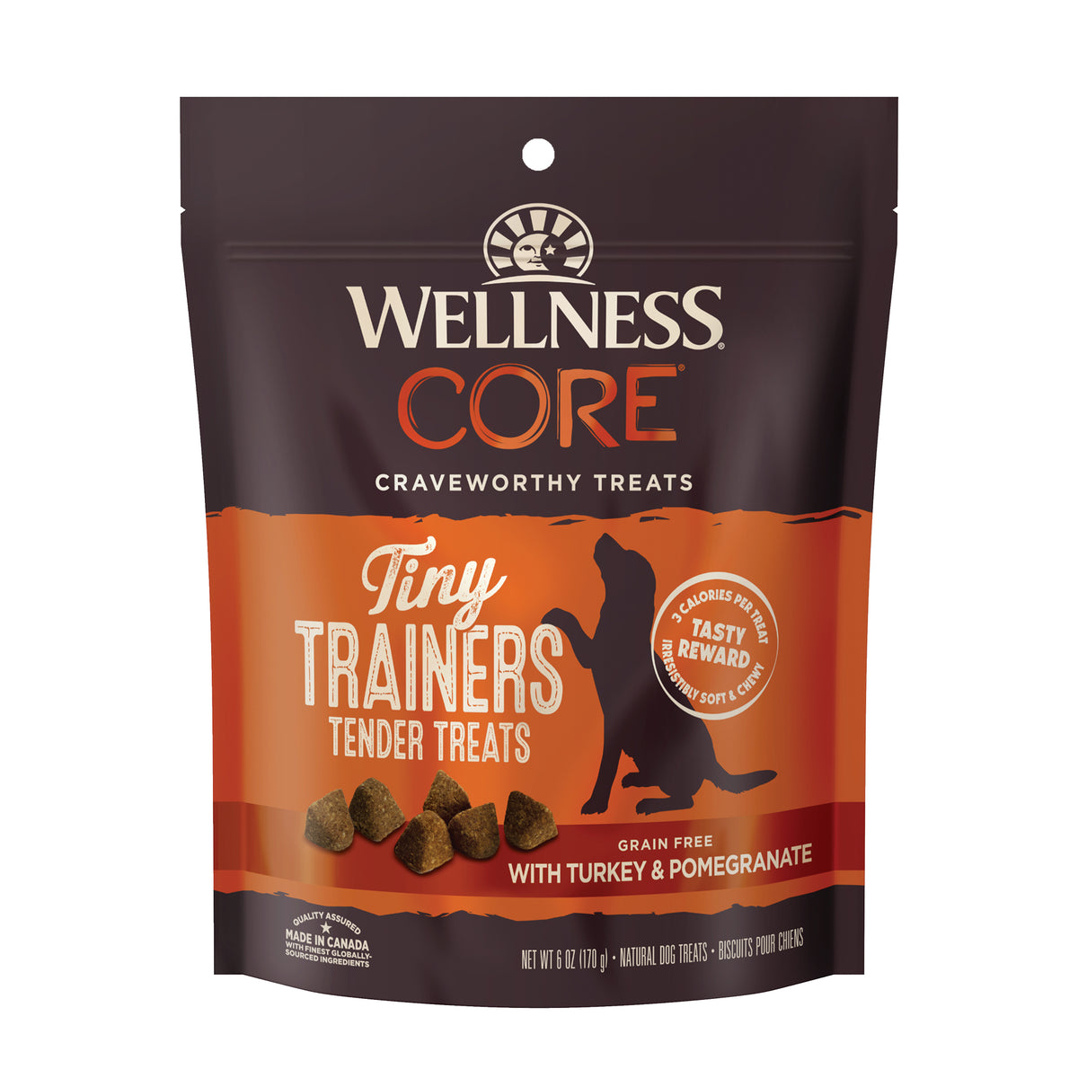 Wellness CORE Tiny Trainers Turkey & Pomegranate Grain Free Dog Treats 6oz