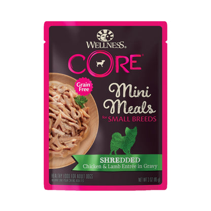 Wellness CORE Mini Meals Shredded Chicken & Lamb Grain Free Dog Food 3oz