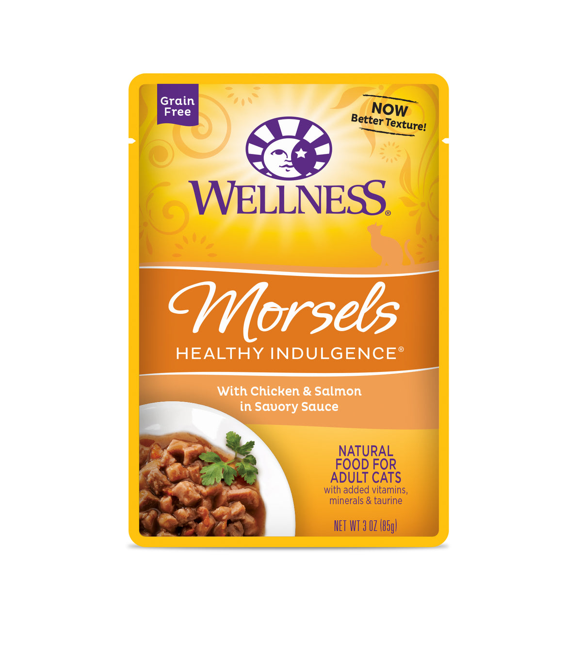 Wellness Healthy Indulgence Morsels Chicken & Salmon Grain Free Cat Food 3oz