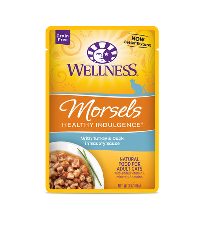 Wellness Healthy Indulgence Morsels Turkey & Duck Grain Free Cat Food 3oz