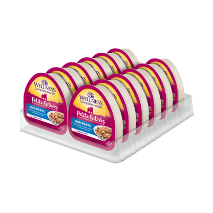 Wellness Petite Entrees Mini Filets Roasted Chicken with Carrots & Red Peppers in Gravy Grain Free Dog Food 85g