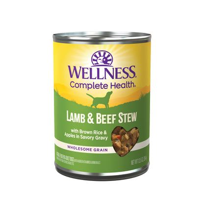 Wellness Complete Health Lamb & Beef Stew with Brown Rice & Apples Canned Dog Food 354g