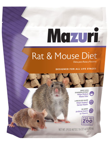 Mazuri Rat & Mouse Diet – Complete Nutrition for Rodents Lab Block