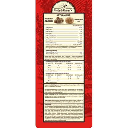 Stella & Chewy’s Red Meat Raw Blend Kibble for Small Breed Dogs 3.5LB
