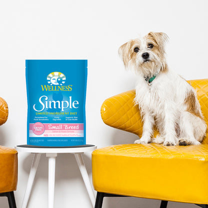 Wellness Simple Grain Free Small Breed Salmon & Potato Limited Ingredient Adult Dry Dog Food 4lb