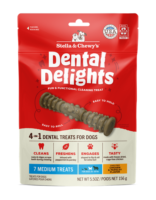 Stella and Chewy’s Dental Delights Medium Dog Dental Treats 7pcs