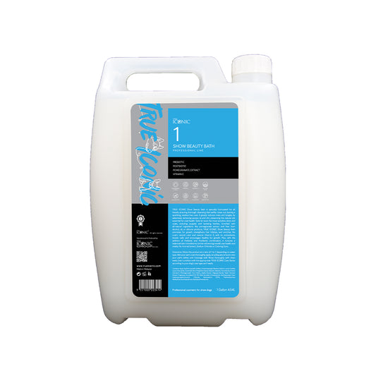 True Iconic Show Beauty Bath Gentle Dog Shampoo for Sensitive Skin 1 Gallon