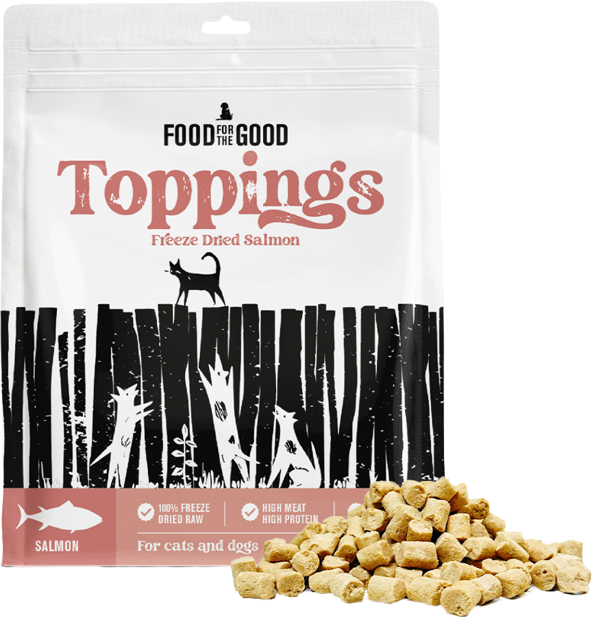 Food For The Good Freeze Dried Salmon Food Toppings for Cats & Dogs 250g