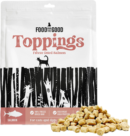 Food For The Good Freeze Dried Salmon Food Toppings for Cats & Dogs 250g