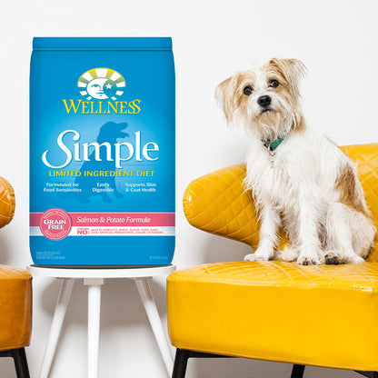 Wellness Simple Grain Free Salmon & Potato Limited Ingredient Adult Dry Dog Food 24lb