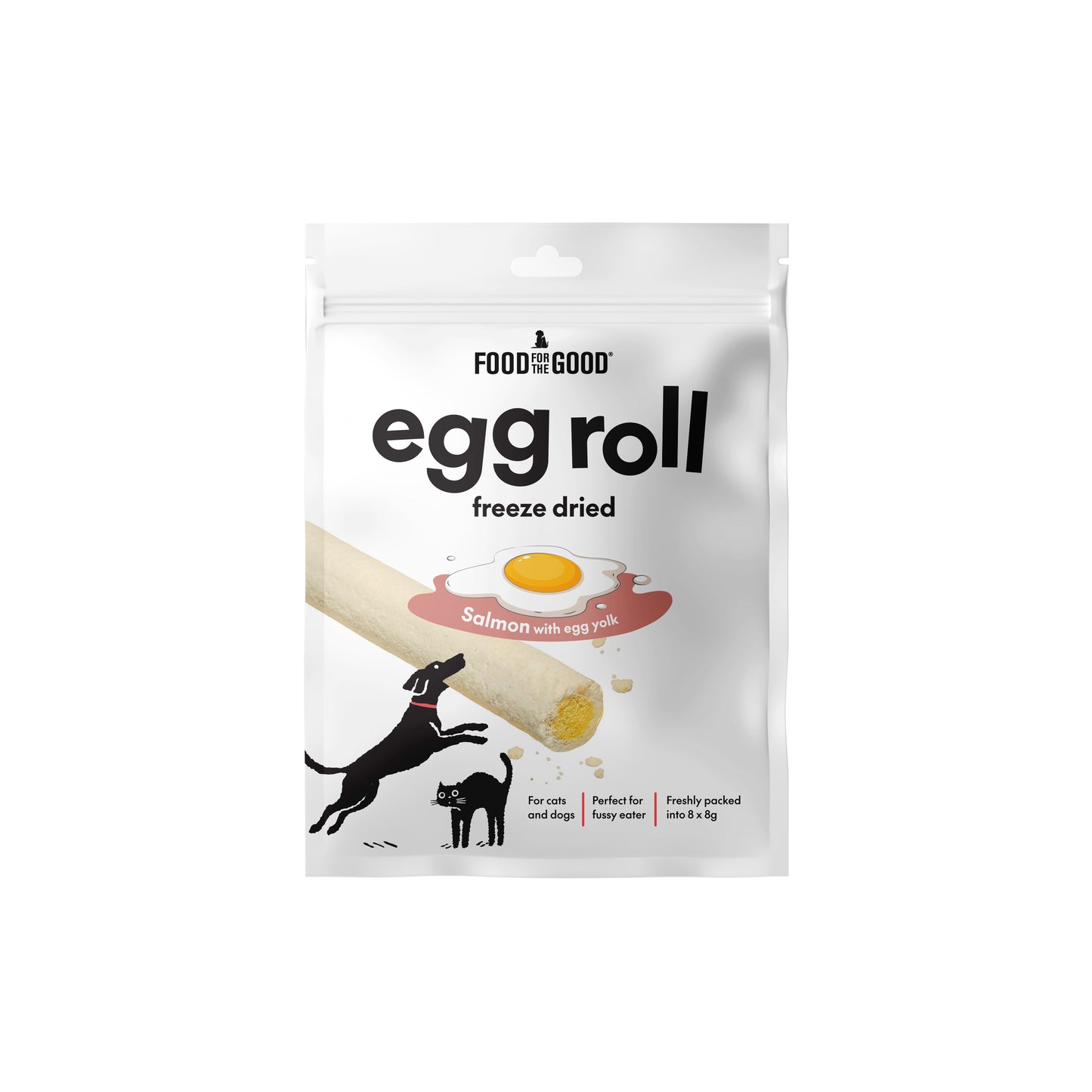 Food For The Good Egg Roll Freeze Dried Treats for Cats & Dogs 64g