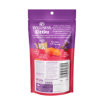 Wellness Kittles Grain Free Crunchy Cat Treats 2oz | Chicken, Salmon & Tuna