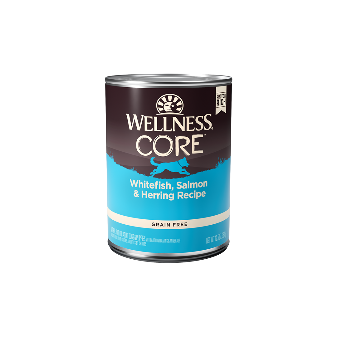 Wellness CORE Whitefish, Salmon & Herring Grain Free Wet Dog Food 12.5oz