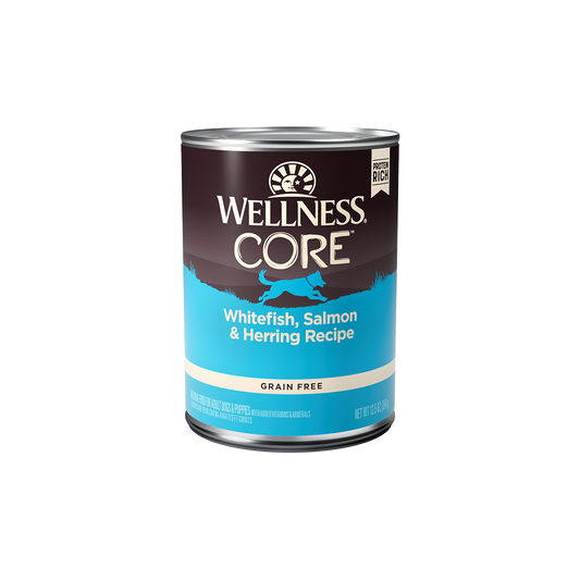 Wellness CORE Whitefish, Salmon & Herring Grain Free Wet Dog Food 12.5oz
