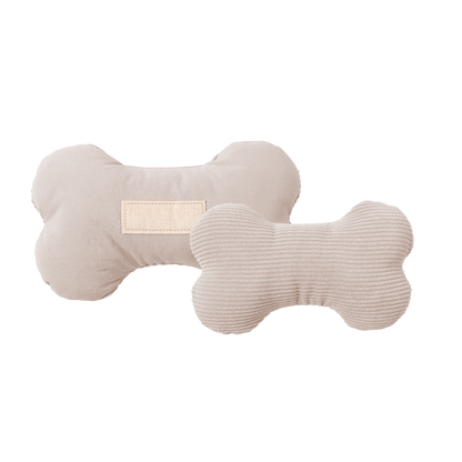 FuzzYard Life Bone Plush Dog Toy Sandstone