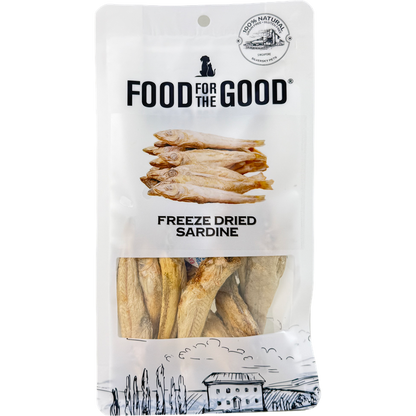 Food For The Good Freeze Dried Sardine Treats for Cats and Dogs 50g