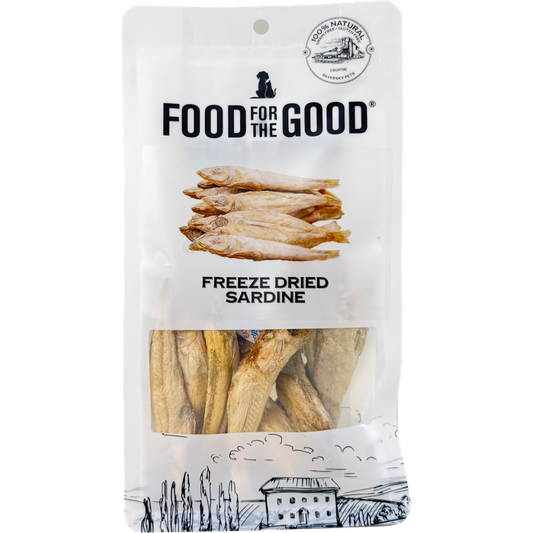 Food For The Good Freeze Dried Sardine Treats for Cats and Dogs 50g