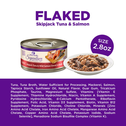 Wellness CORE Signature Selects Flaked Skipjack Tuna & Salmon Grain Free Canned Cat Food