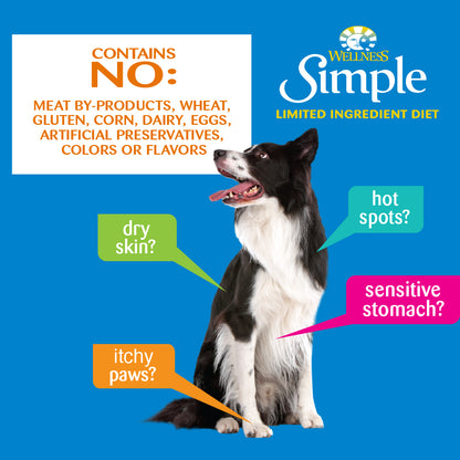 Wellness Simple Grain Free Salmon & Potato Limited Ingredient Adult Dry Dog Food 24lb
