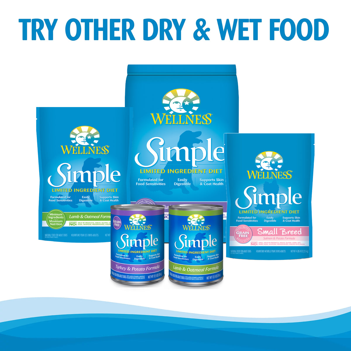 Wellness Simple Grain Free Salmon & Potato Limited Ingredient Adult Dry Dog Food 24lb