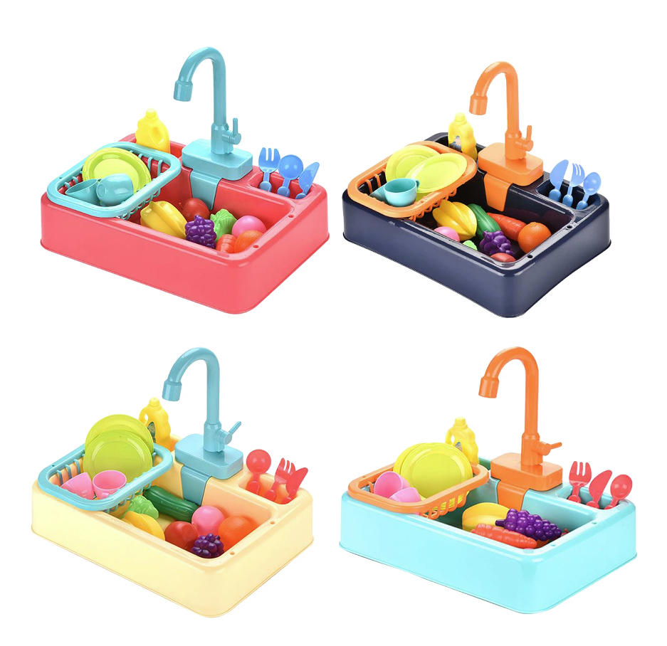 Munchies Interactive Pet Enrichment Play Sink – Water Foraging Toy for Small Pets